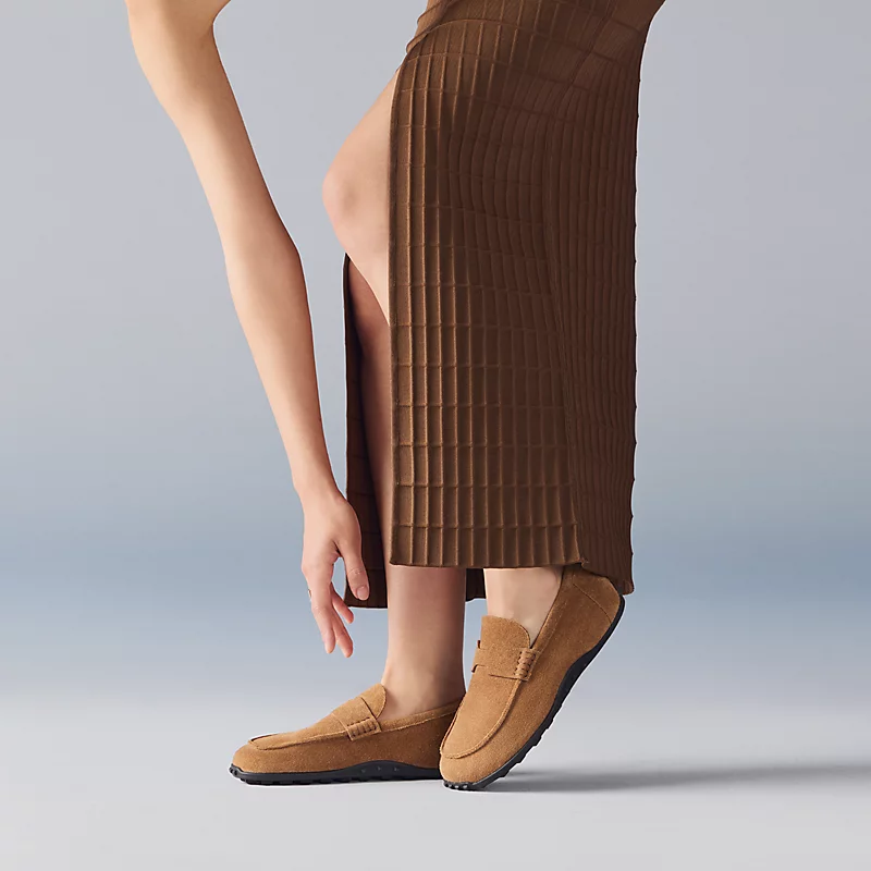 Lazy loafer brun fumÃ©