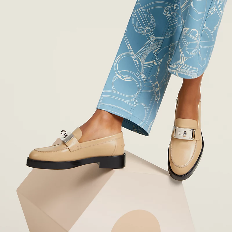 Hot loafer beige lin