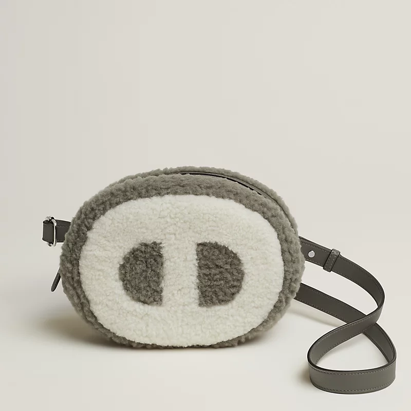 In-the-Loop plush belt bag gris Meyer/Ã©cru/gris Meyer