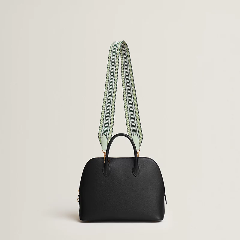 Sangle Cavale 50 mm bag strap gris pâle/vert moyen/peppermint 3 Sangle Cavale 50 mm bag strap gris pâle/vert moyen/peppermint