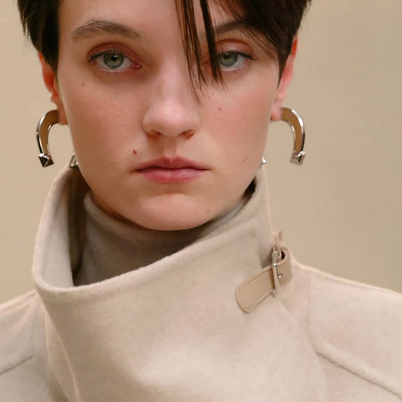 Cashmere coat beige naturel