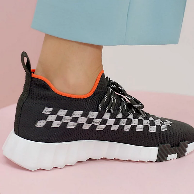 Flex slip-on sneaker noir/blanc