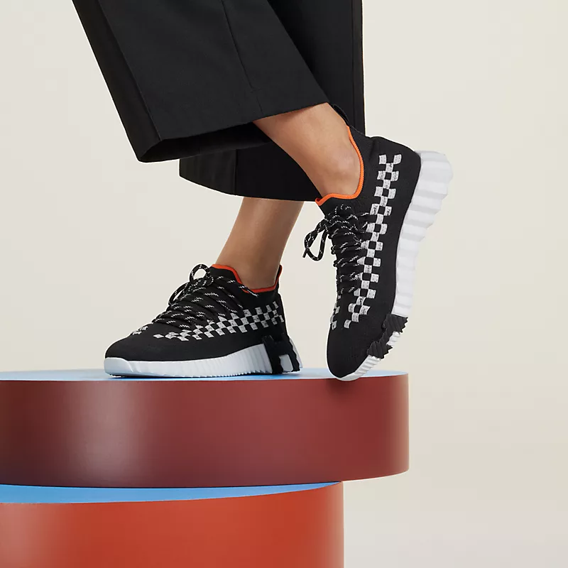Flex slip-on sneaker noir/blanc