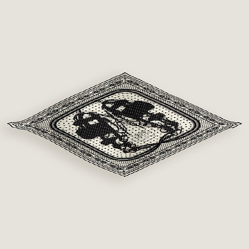 Brides de Gala pleated bandana 55 blanc