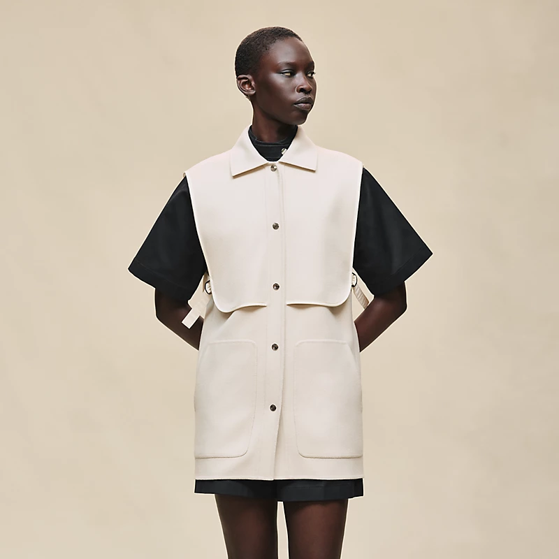 "Chaine d'Ancre" short vest blanc sable 4 "Chaine d'Ancre" short vest blanc sable
