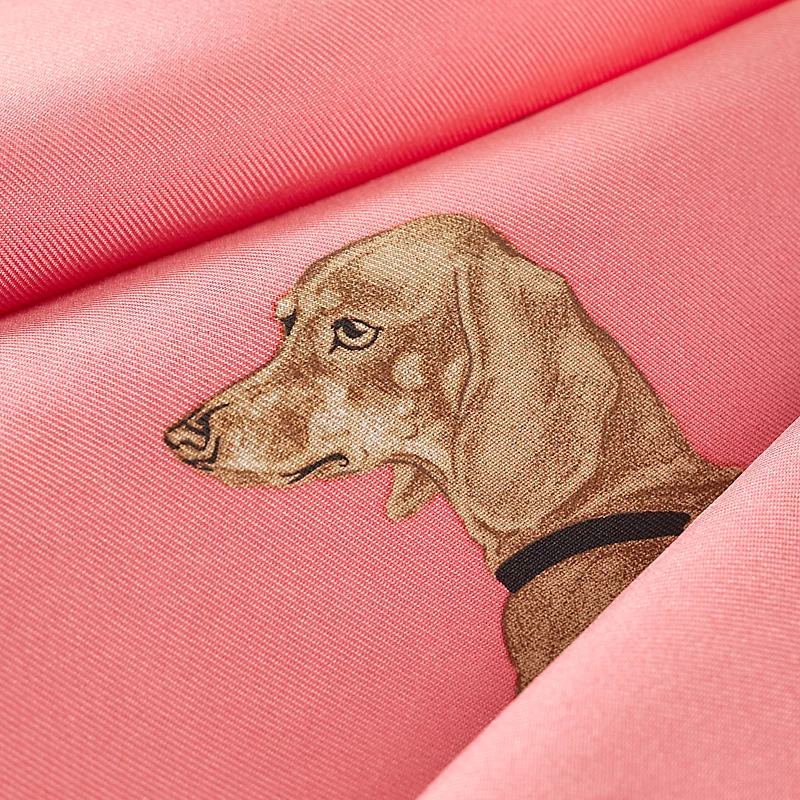 Les Bassets scarf 45 rose bonbon/vanille/vermillon 3 Les Bassets scarf 45 rose bonbon/vanille/vermillon
