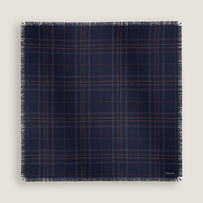 Carreaux scarf 80 marine