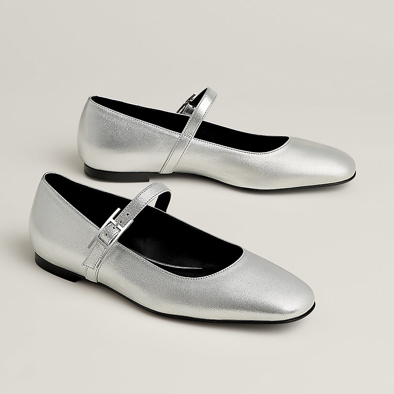 Jane ballet flat gris argentÃ©