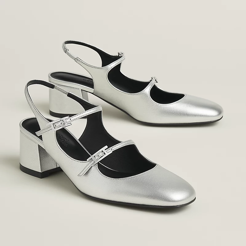 Jackie 50 pump gris argentÃ©