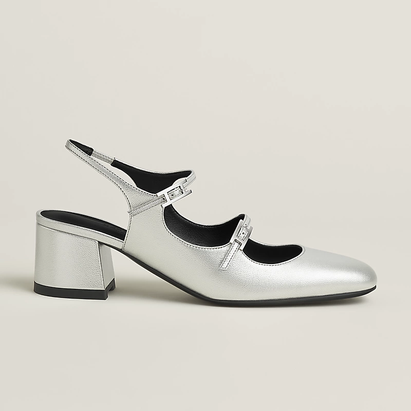 Jackie 50 pump gris argentÃ©
