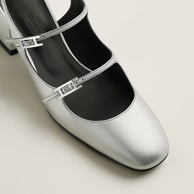 Jackie 50 pump gris argentÃ©