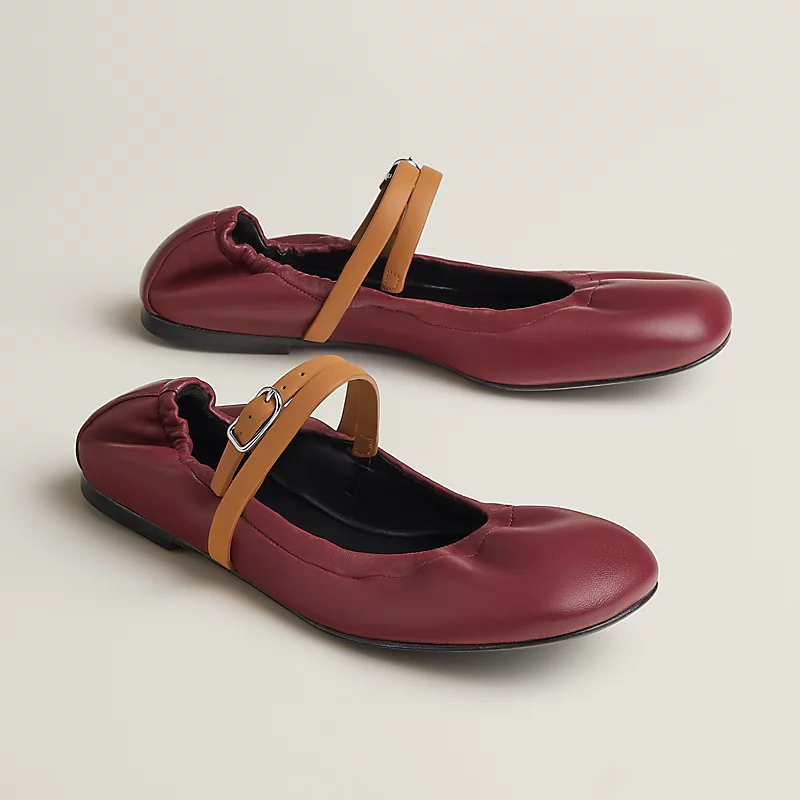 Jolly ballet flat rouge H/naturel