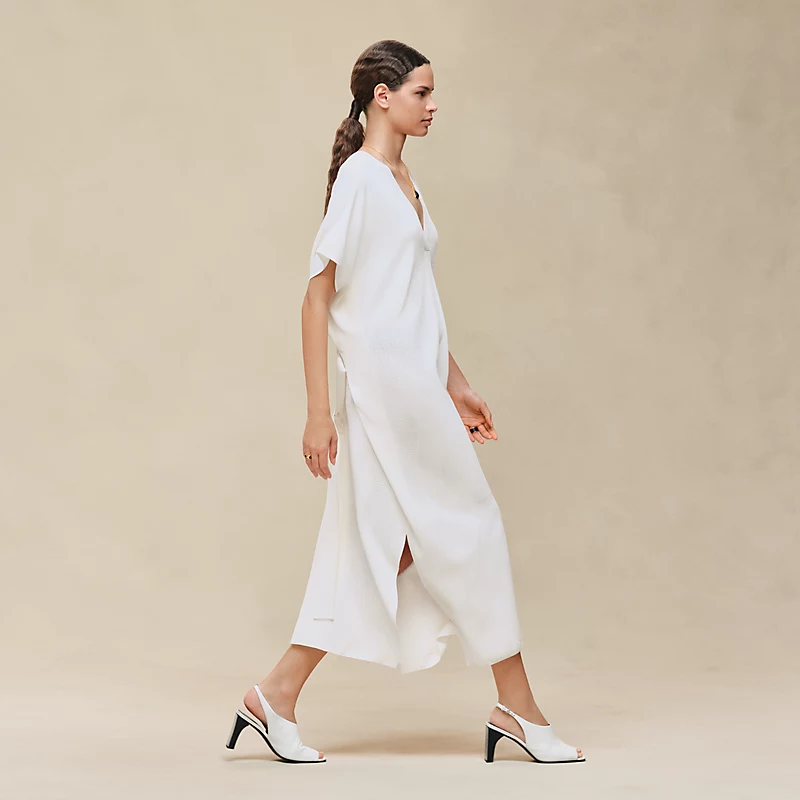 "Chaine d'Ancre" long caftan dress blanc cassÃ©
