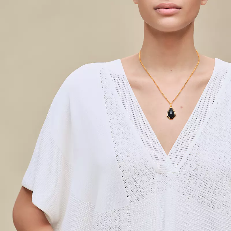 "Chaine d'Ancre" long caftan dress blanc cassÃ©