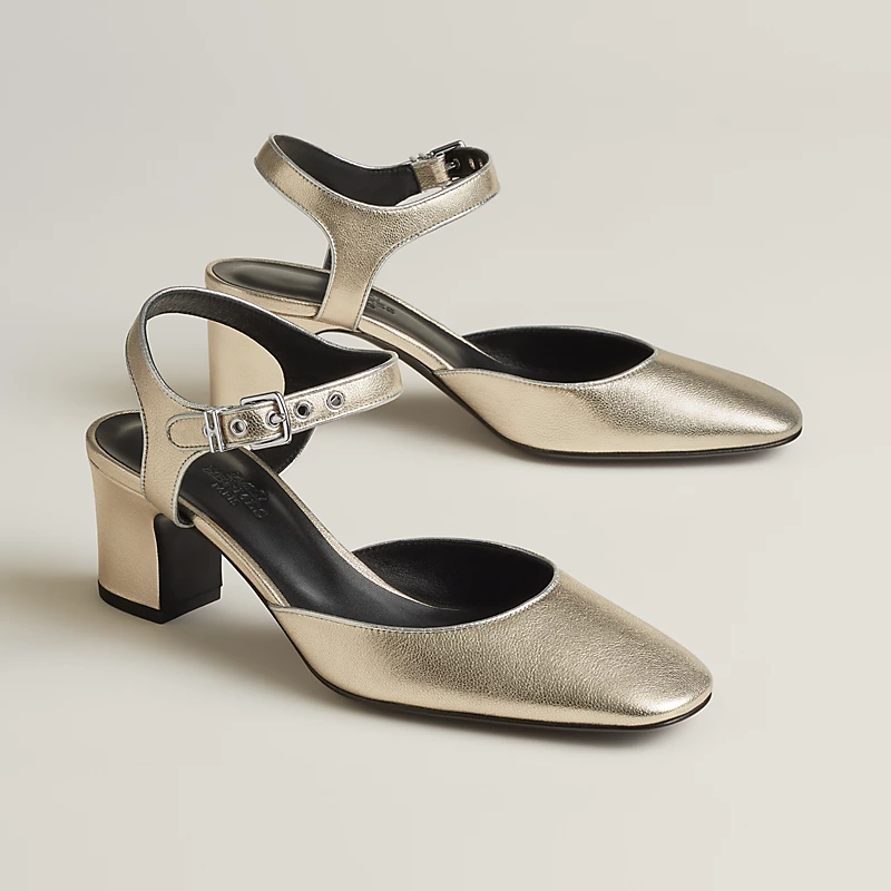 Kamilla 60 pump platine/gris argenté