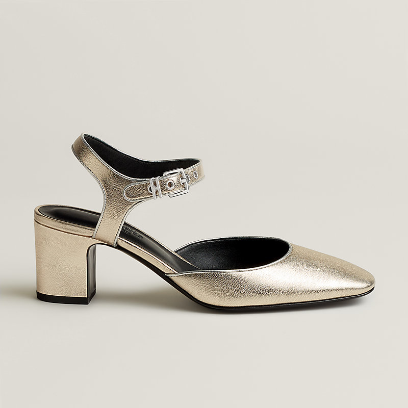 Kamilla 60 pump platine/gris argentÃ©