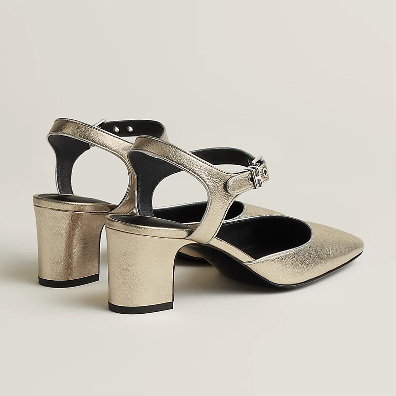 Kamilla 60 pump platine/gris argentÃ©