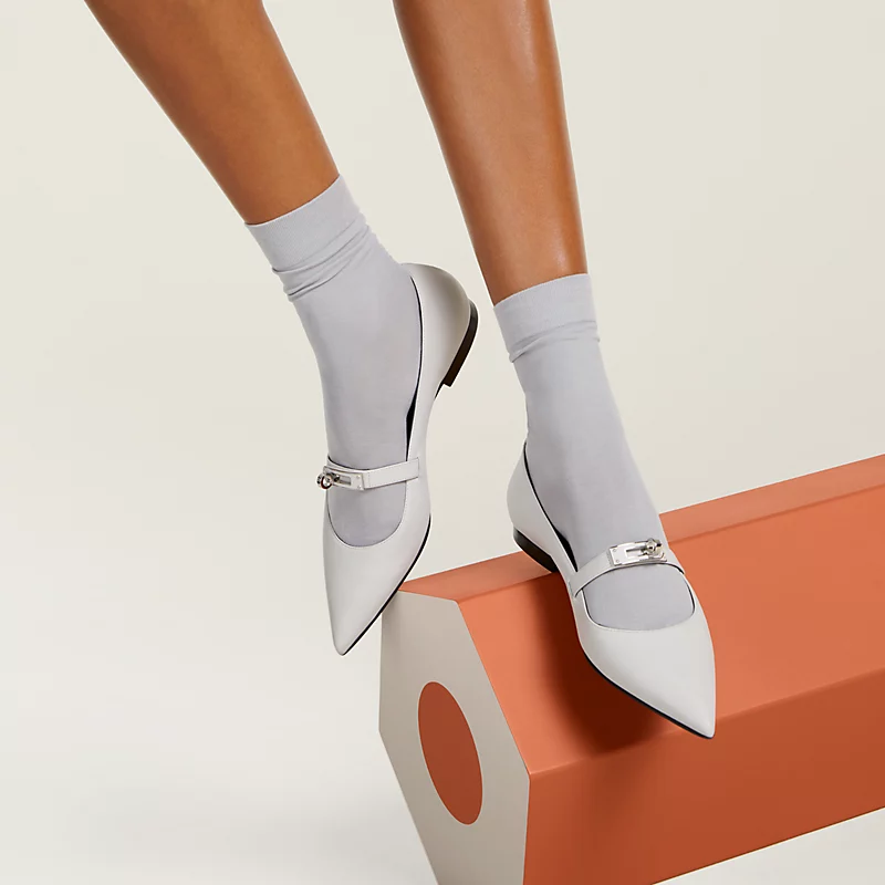 Kelly ballet flat gris clair