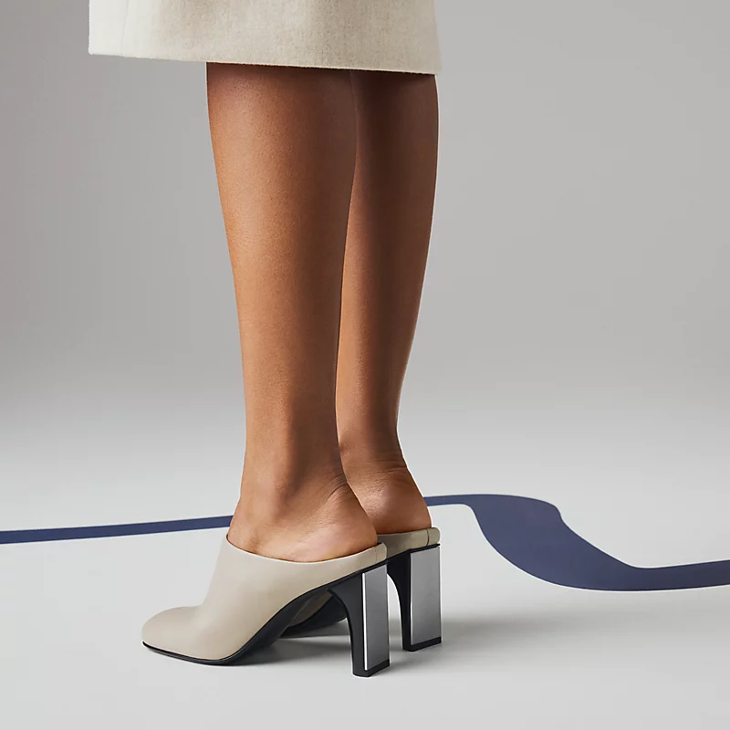 Lina 80 mule beige galet