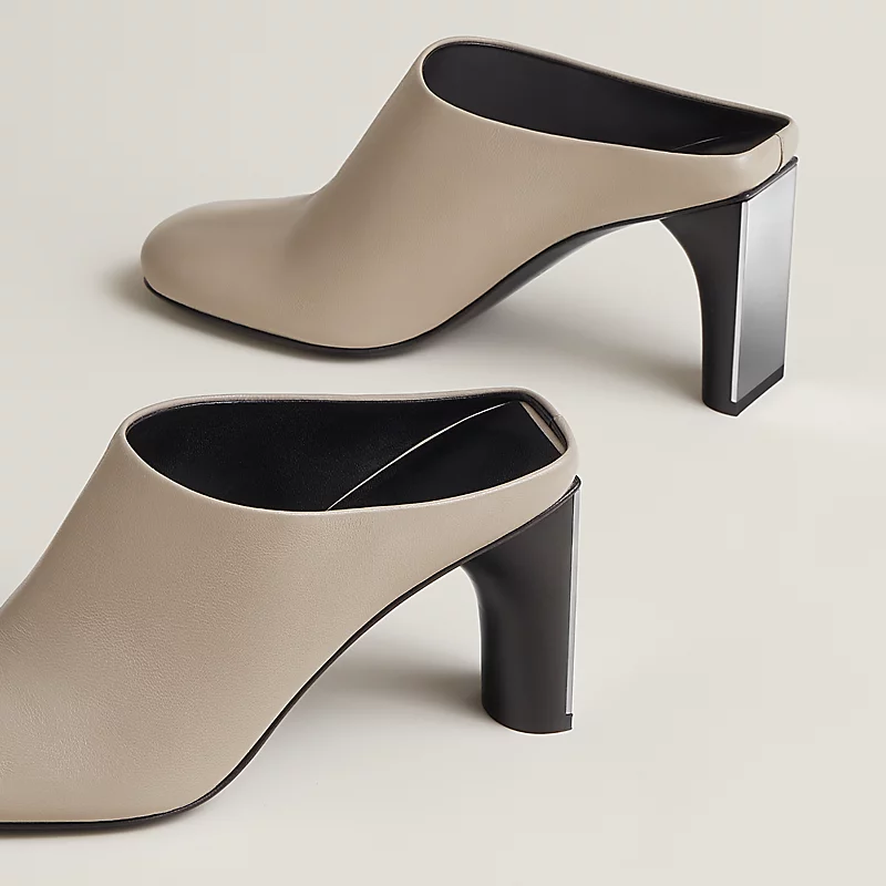 Lina 80 mule beige galet