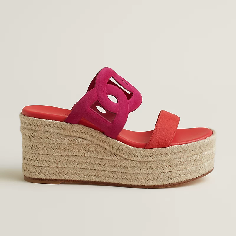 Ithea 30 espadrille rose bougainvillier/rose vermillon 3 Ithea 30 espadrille rose bougainvillier/rose vermillon