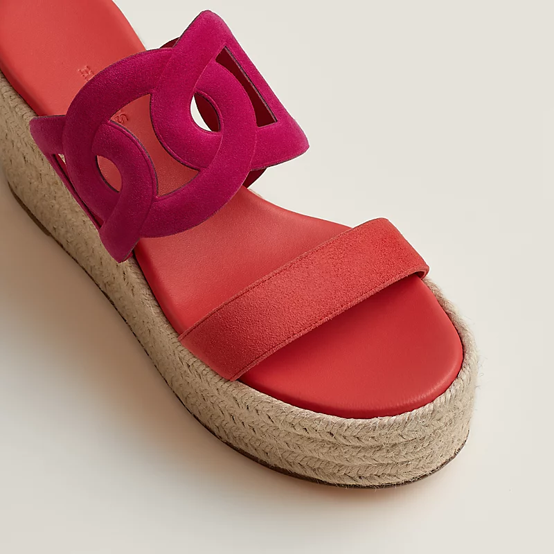 Ithea 30 espadrille rose bougainvillier/rose vermillon 5 Ithea 30 espadrille rose bougainvillier/rose vermillon