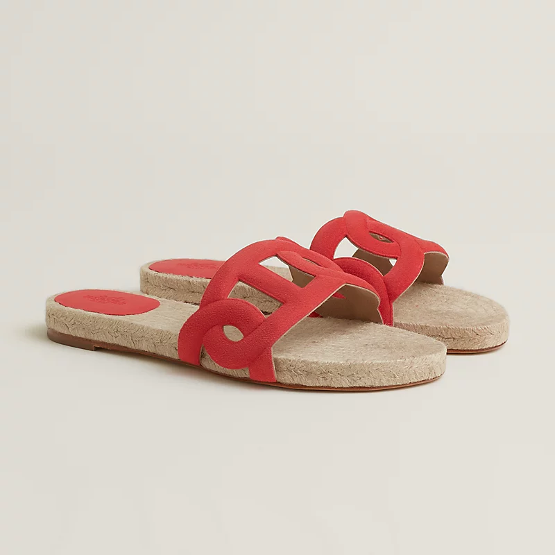 Famosa espadrille rose vermillon
