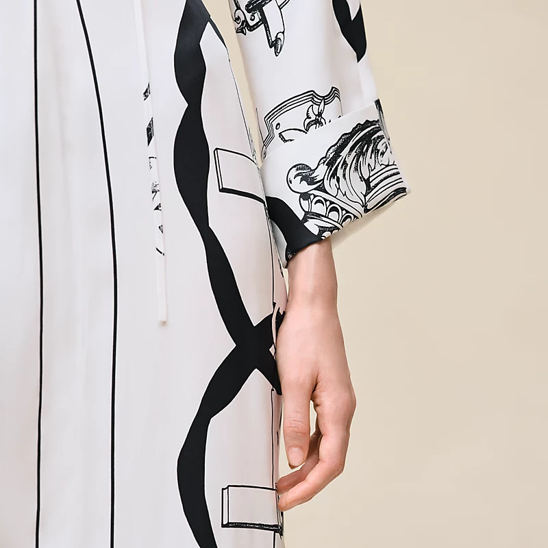"Ferronnerie Remix" caftan blanc nacre 6 "Ferronnerie Remix" caftan blanc nacre