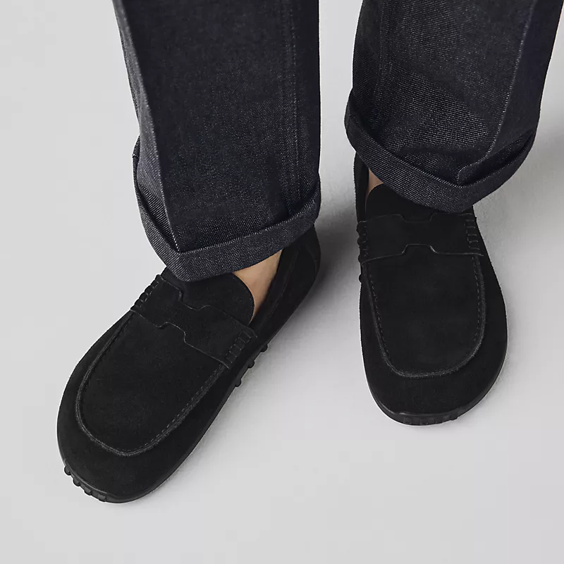 Lazy loafer noir